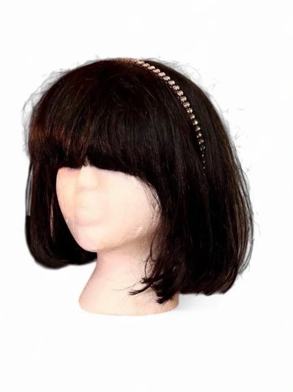 Forever 21 Two Row Rhinestone Double Layer Headband with Elastic Back NWT